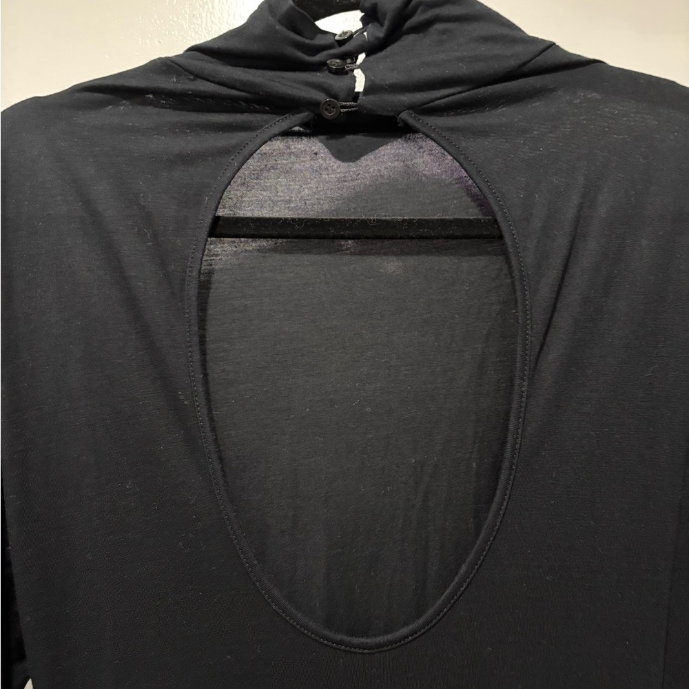 Black Asymmetrical Women’s Maxi Dress Small - Picture 3 of 7